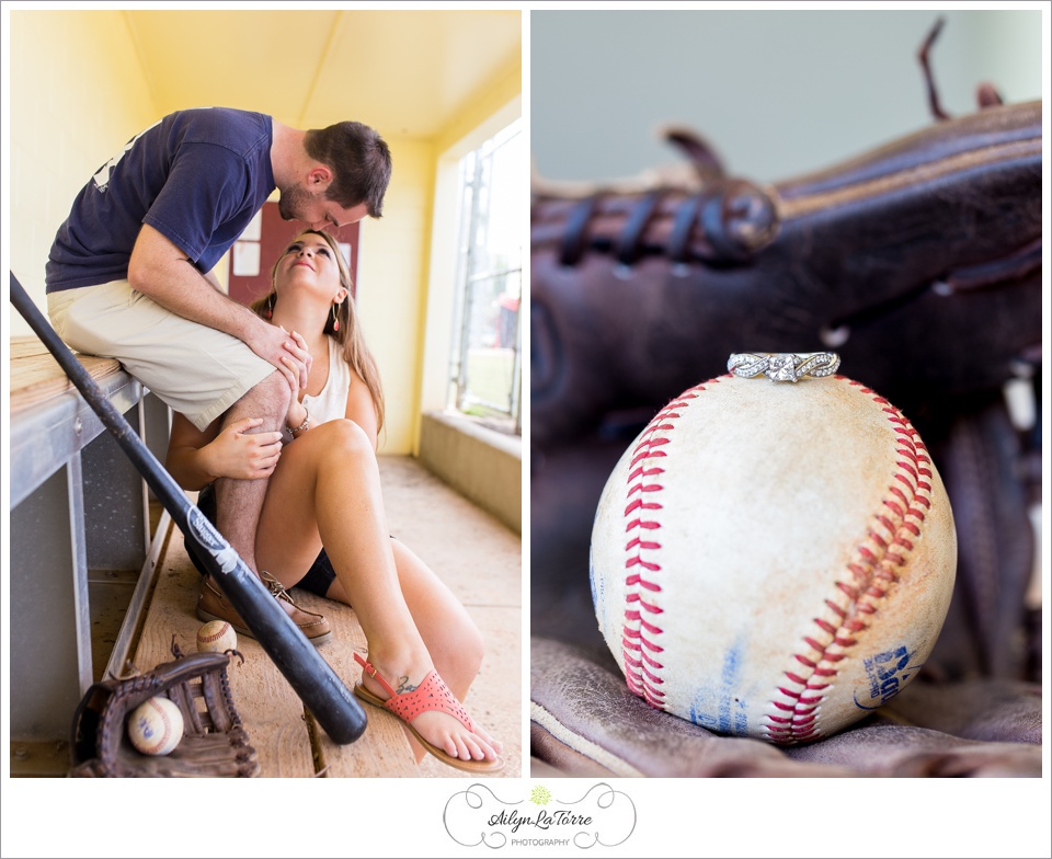 Baseball Engagement Photos|  Ailyn La Torre Photography © 2014