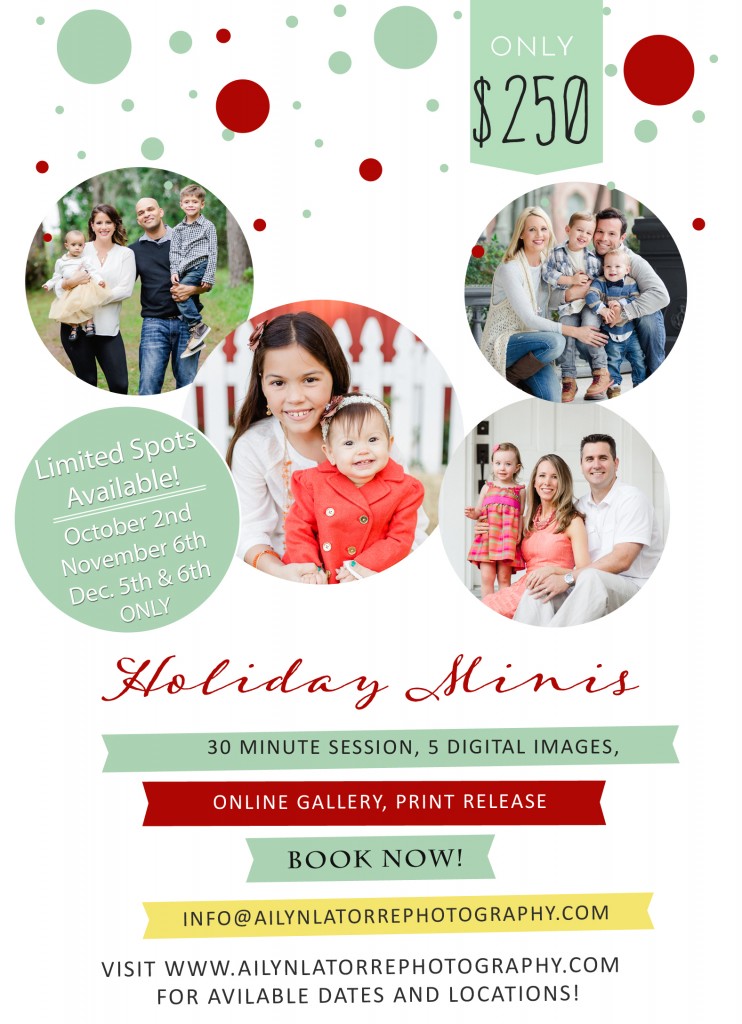 Holiday Mini Sessions | Tampa Photographer