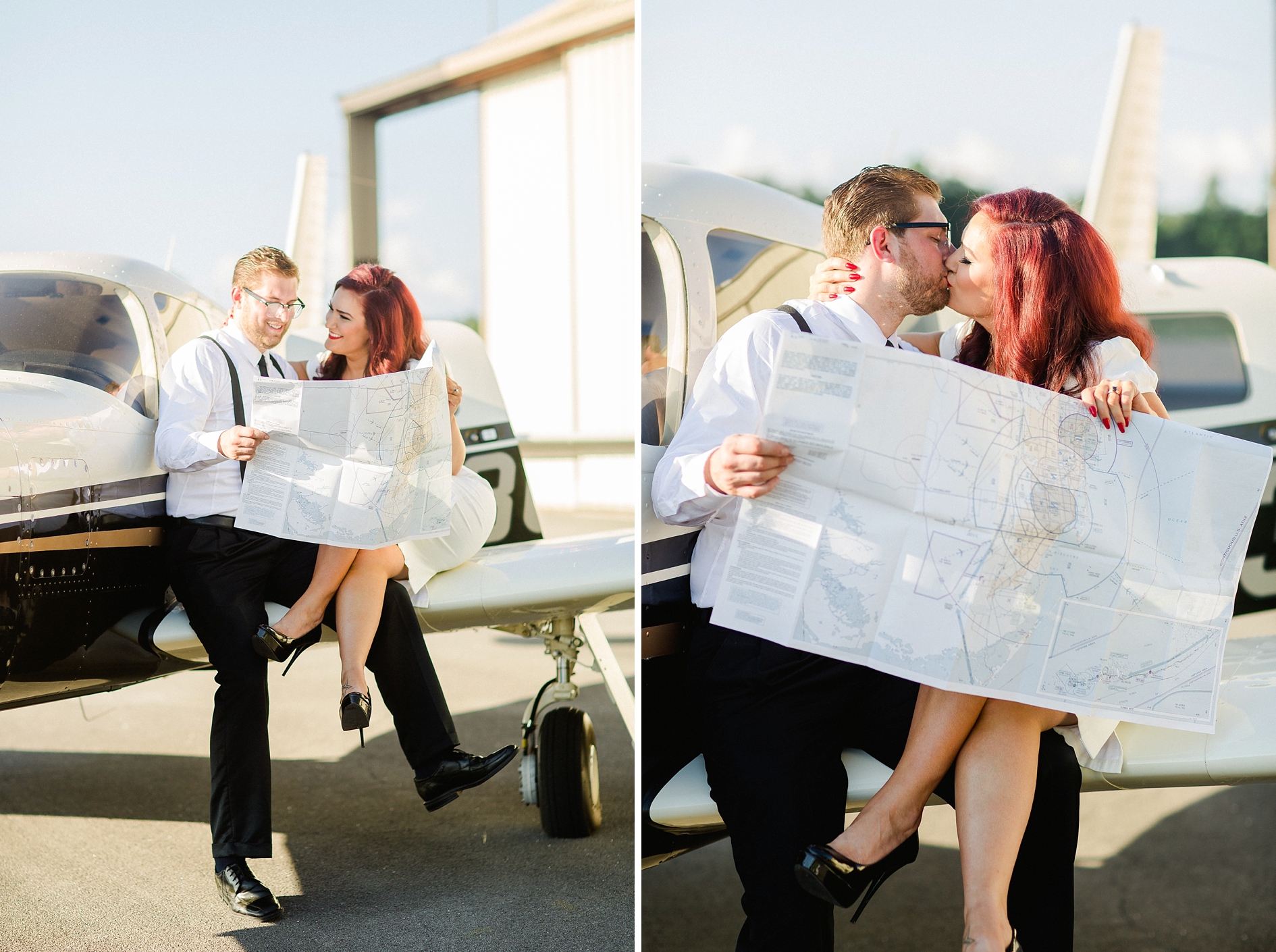 Vintage Airport Engagement | © Ailyn La Torre Photography 2015
